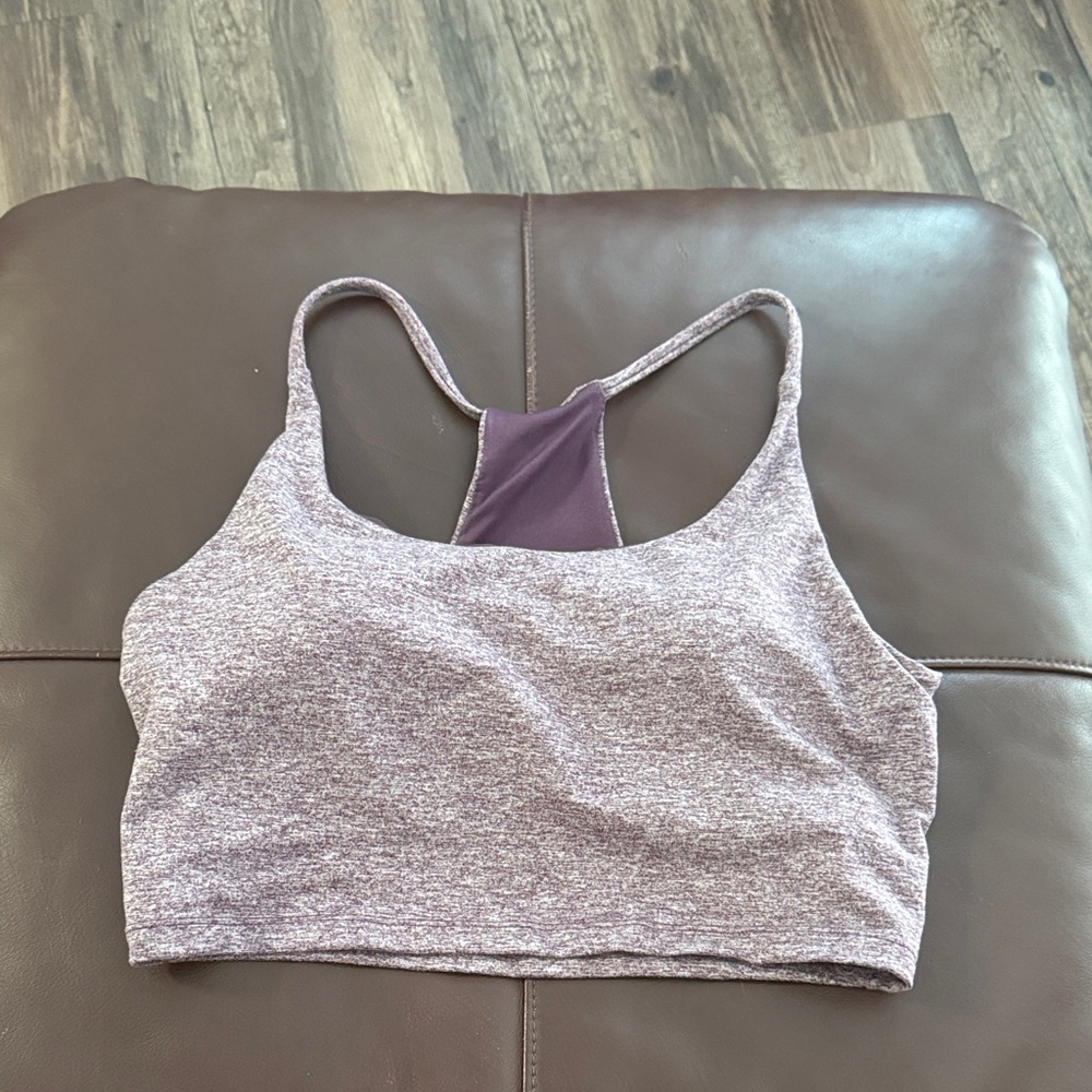 Women's Heathered Purple Sports Bra/top